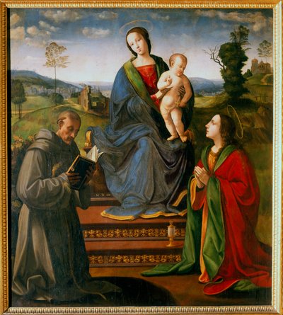 Madonna and Child with Saints Francis and Mary Magdalene by Ridolfo Ghirlandaio